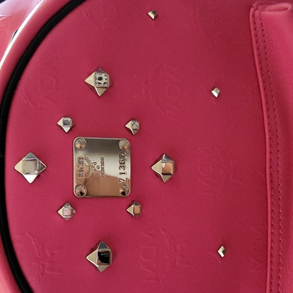 MCM hot pink backpack - Picture 2 of 11